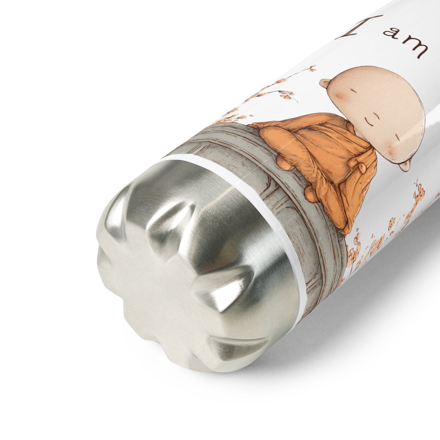 Bouteille isotherme "I AM HAPPY" - 500ml - Blanc