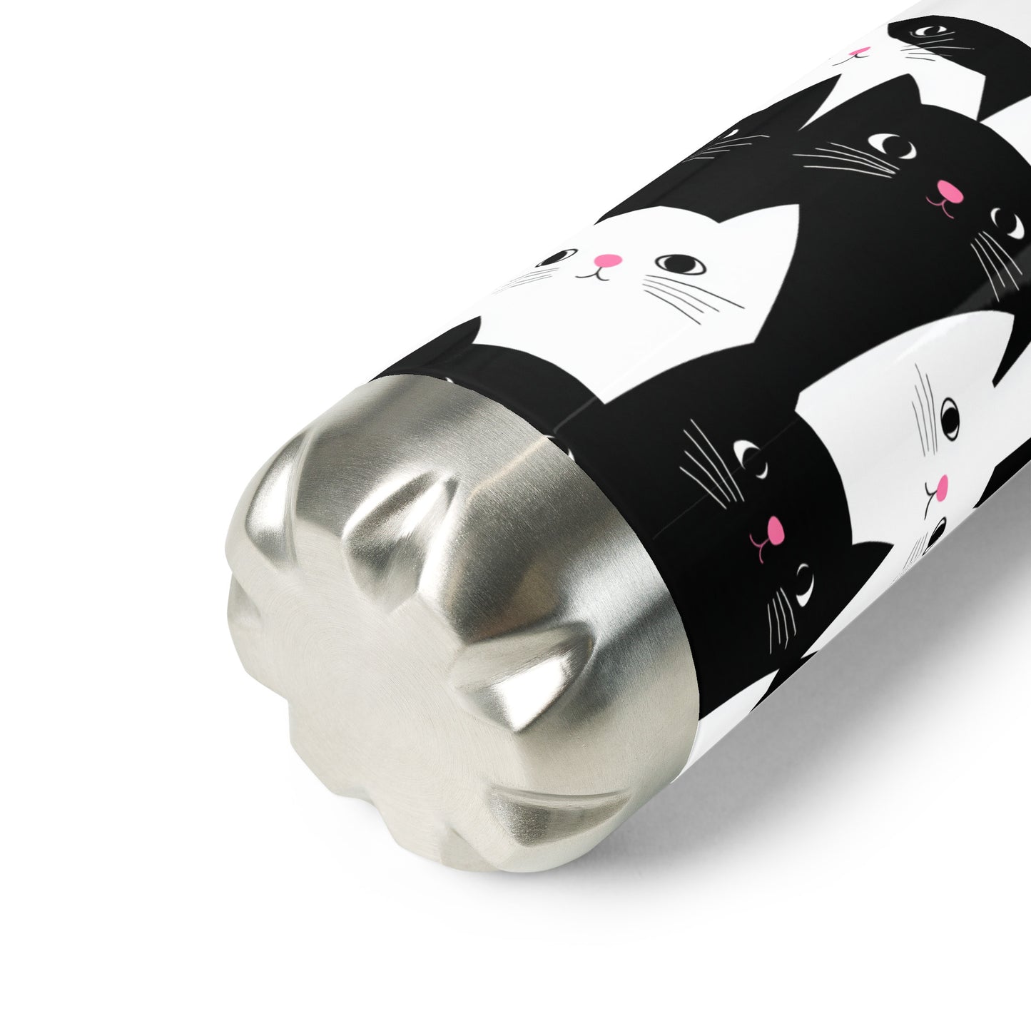Bouteille isotherme "CHATS EN NOIR ET BLANC" - 500ml - Noir ou Blanc - French Bazar - 9280668_16030
