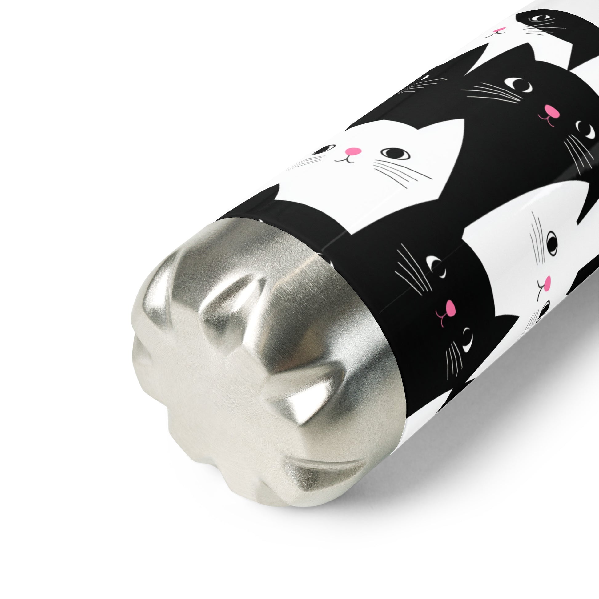 Bouteille isotherme "CHATS EN NOIR ET BLANC" - 500ml - Noir ou Blanc - French Bazar - 9280668_16030