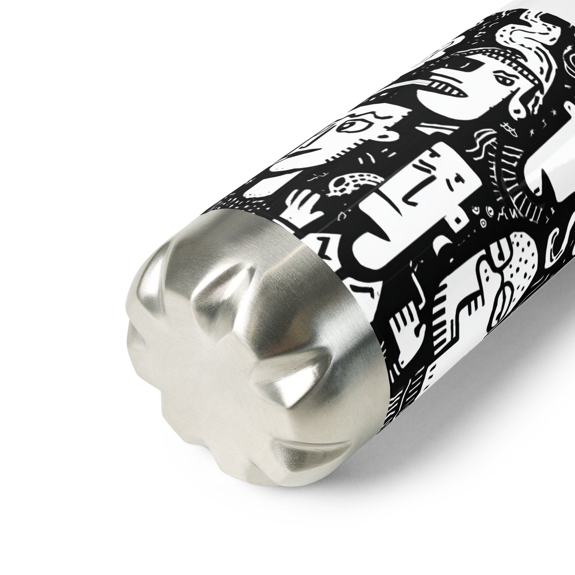 Bouteille isotherme "SMOKING AREA" - 500ml - Noir ou Blanc - French Bazar - 6165341_16030