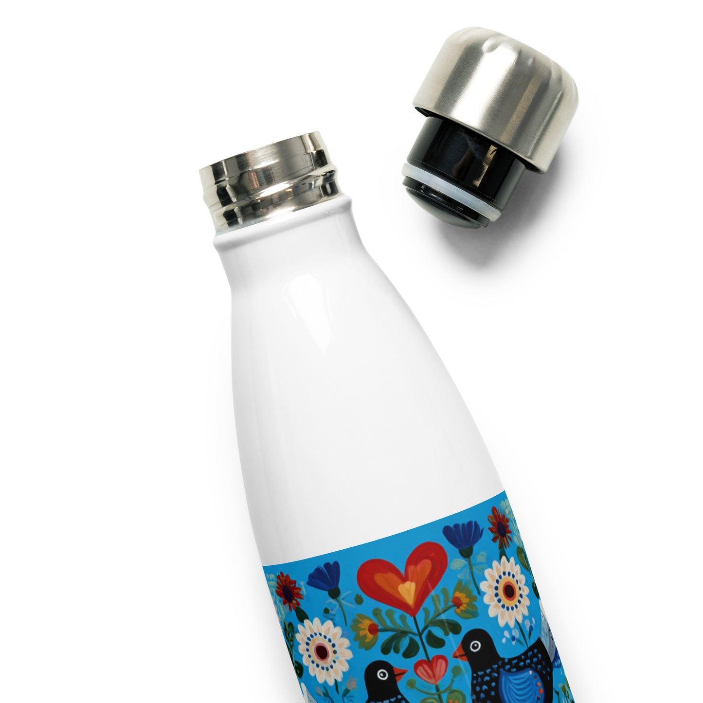 Bouteille isotherme "SCANDI ART" - 500ml - Noir ou Blanc