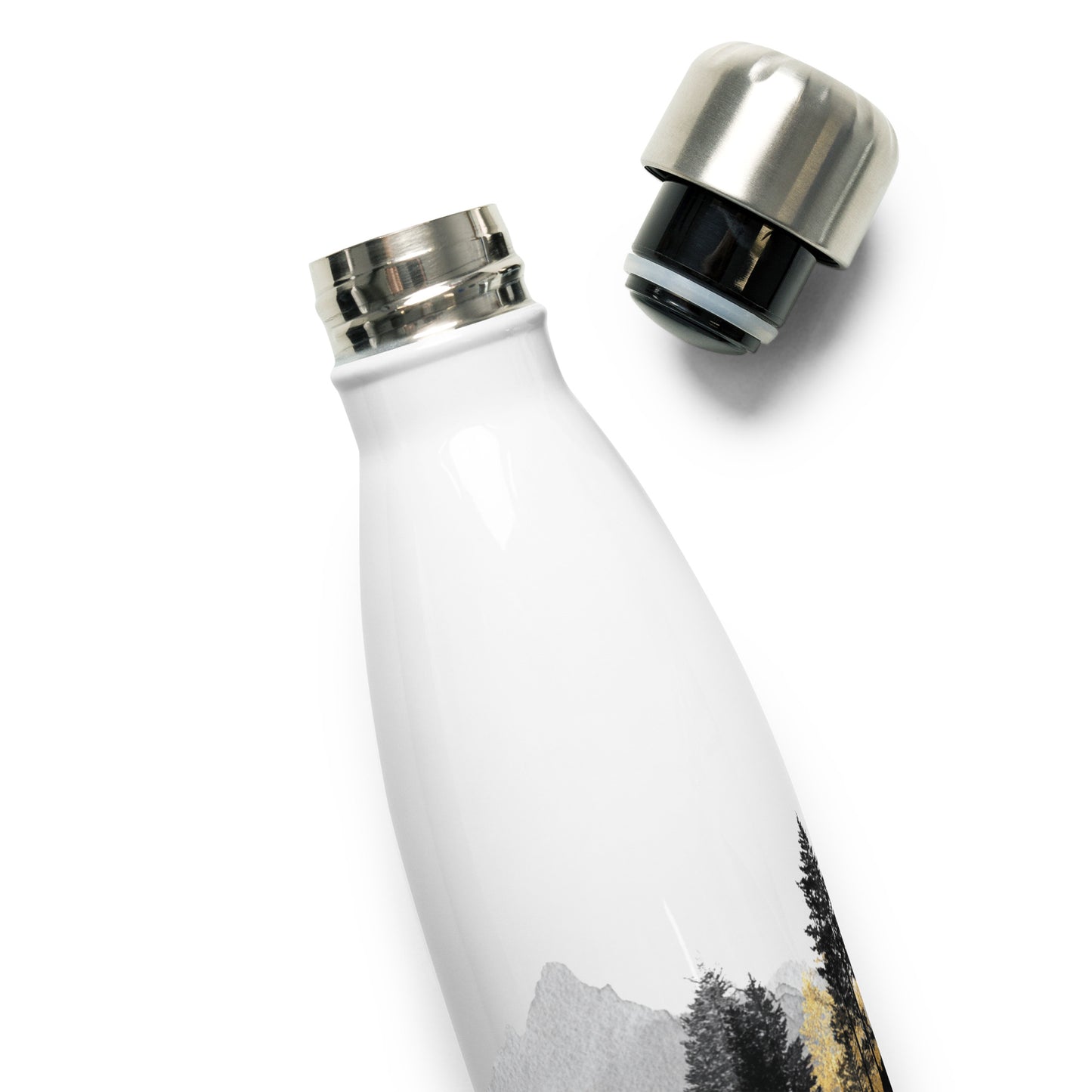 Bouteille isotherme "GOLDEN FOREST" - 500ml - Blanc