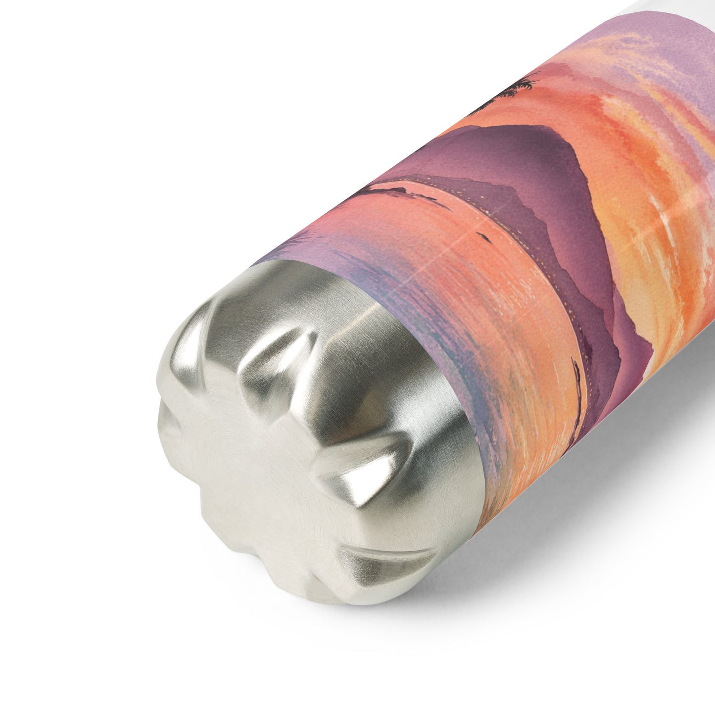 Bouteille isotherme "SUNSET ISLAND" - 500ml - Blanc ou Noir - French Bazar - 3596770_16030