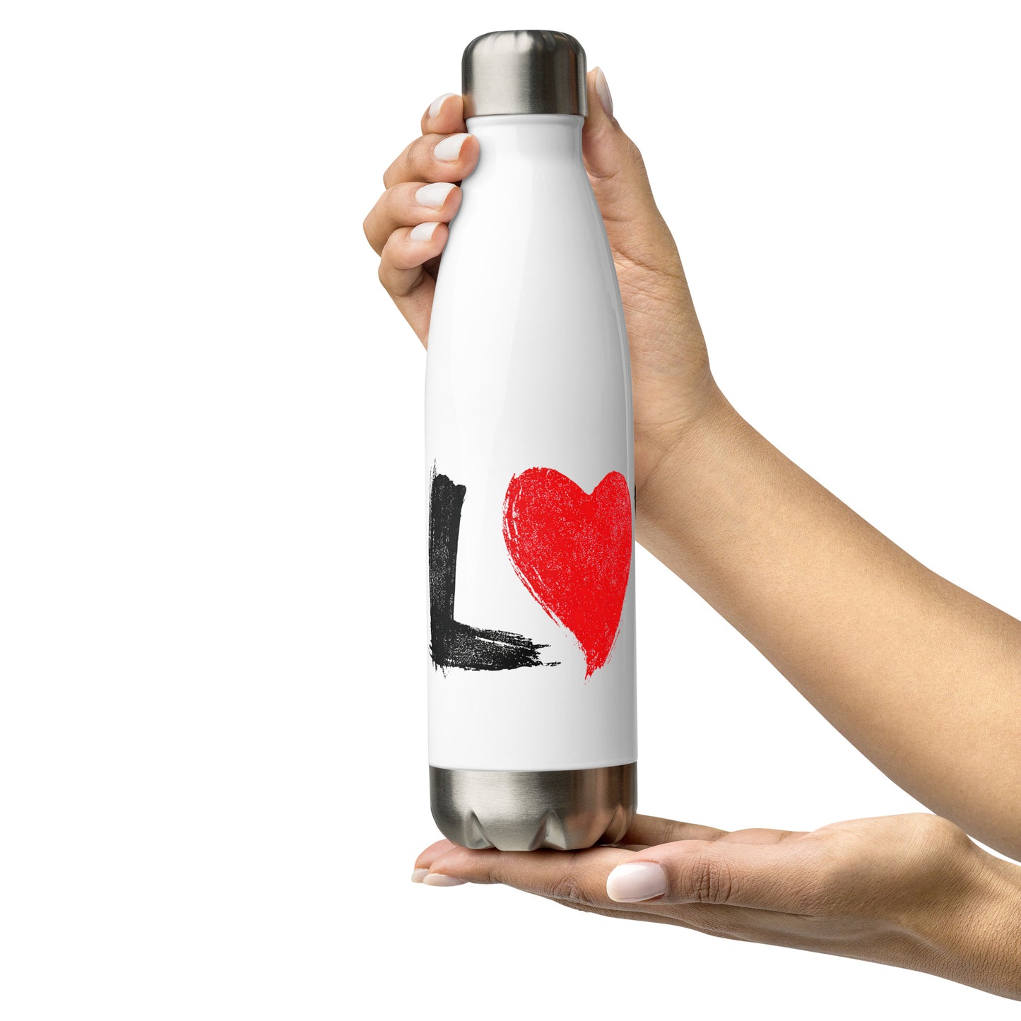 Bouteille isotherme "LOVE" - 500ml - Blanc