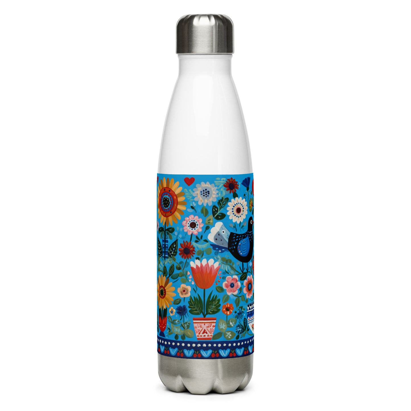 Bouteille isotherme "SCANDI ART" - 500ml - Noir ou Blanc
