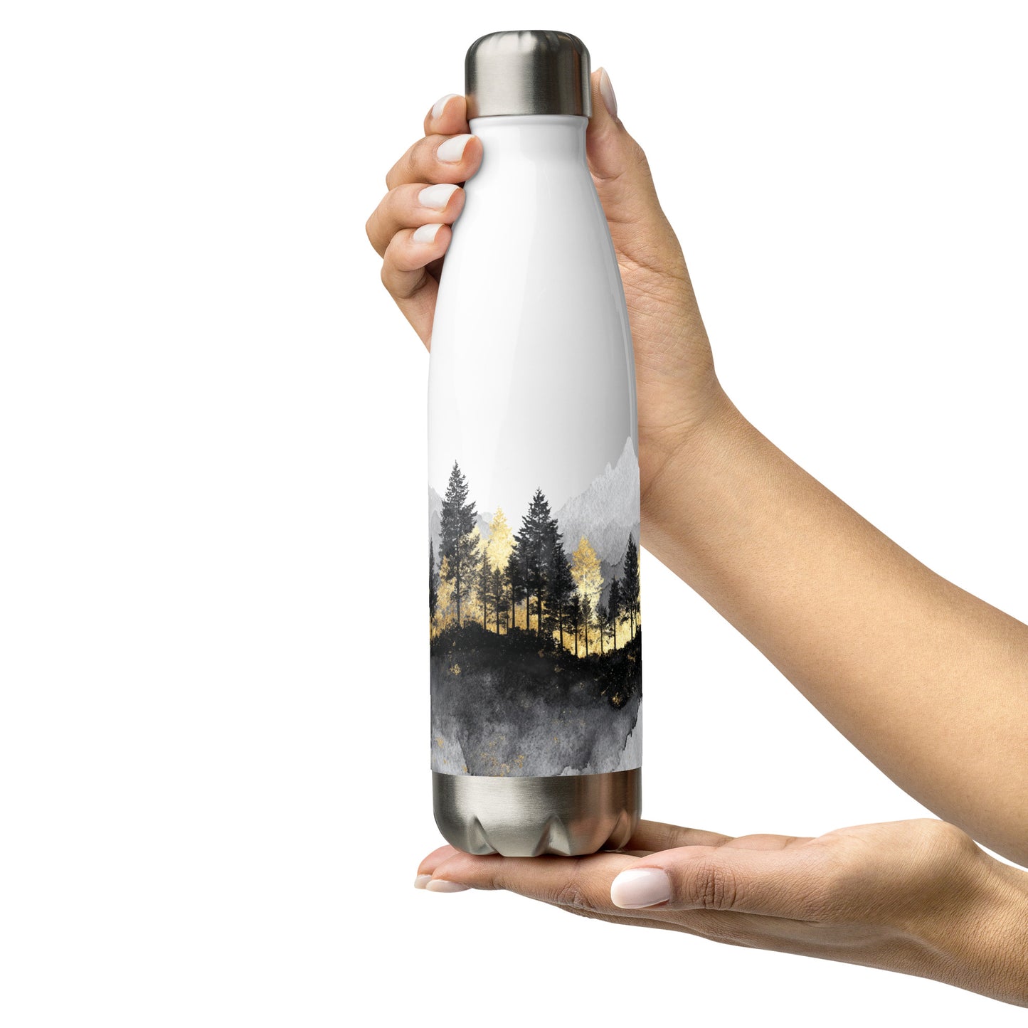 Bouteille isotherme "GOLDEN FOREST" - 500ml - Blanc