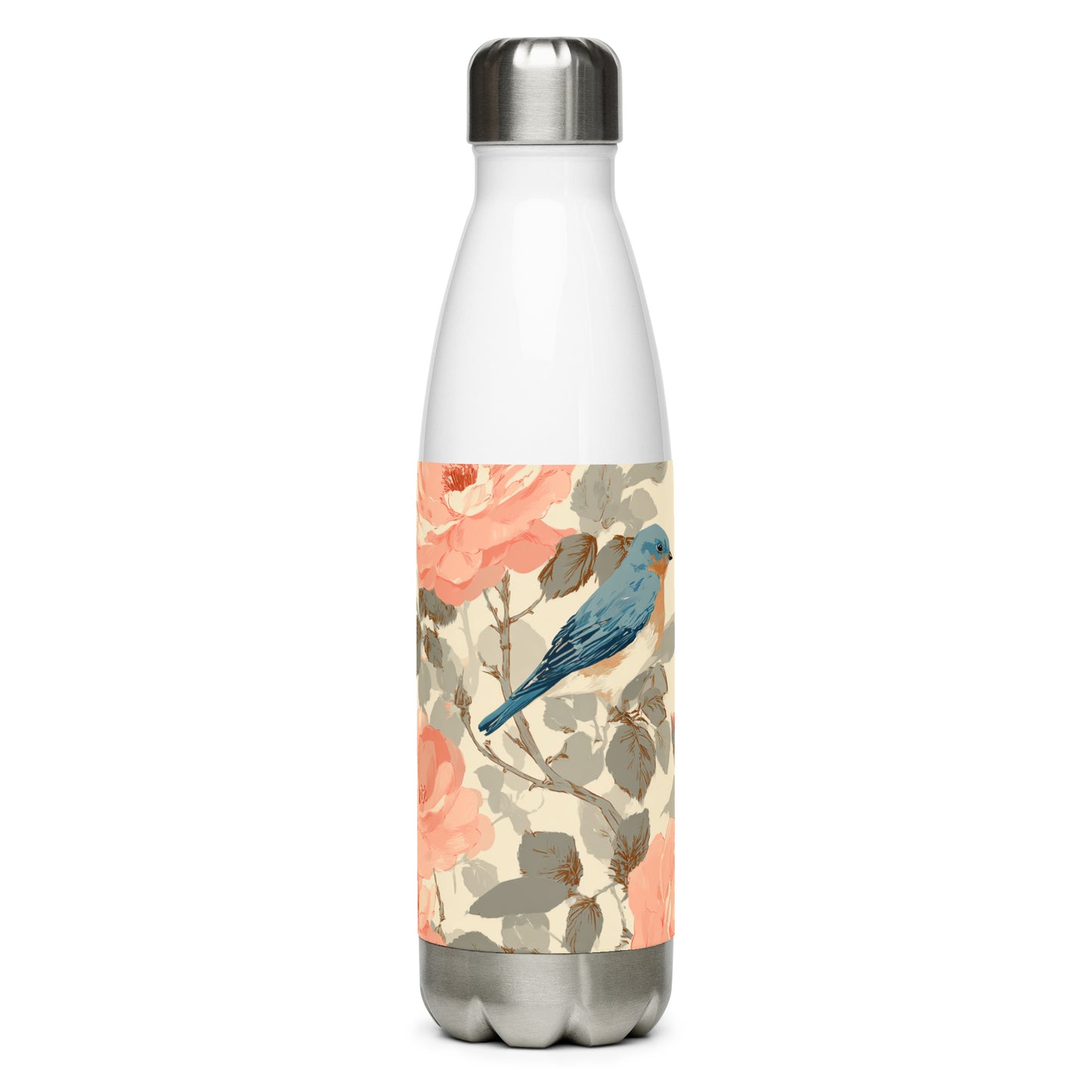 Bouteille isotherme "BLUE BIRDS" - 500ml - Noir ou Blanc - French Bazar - 2615585_16030