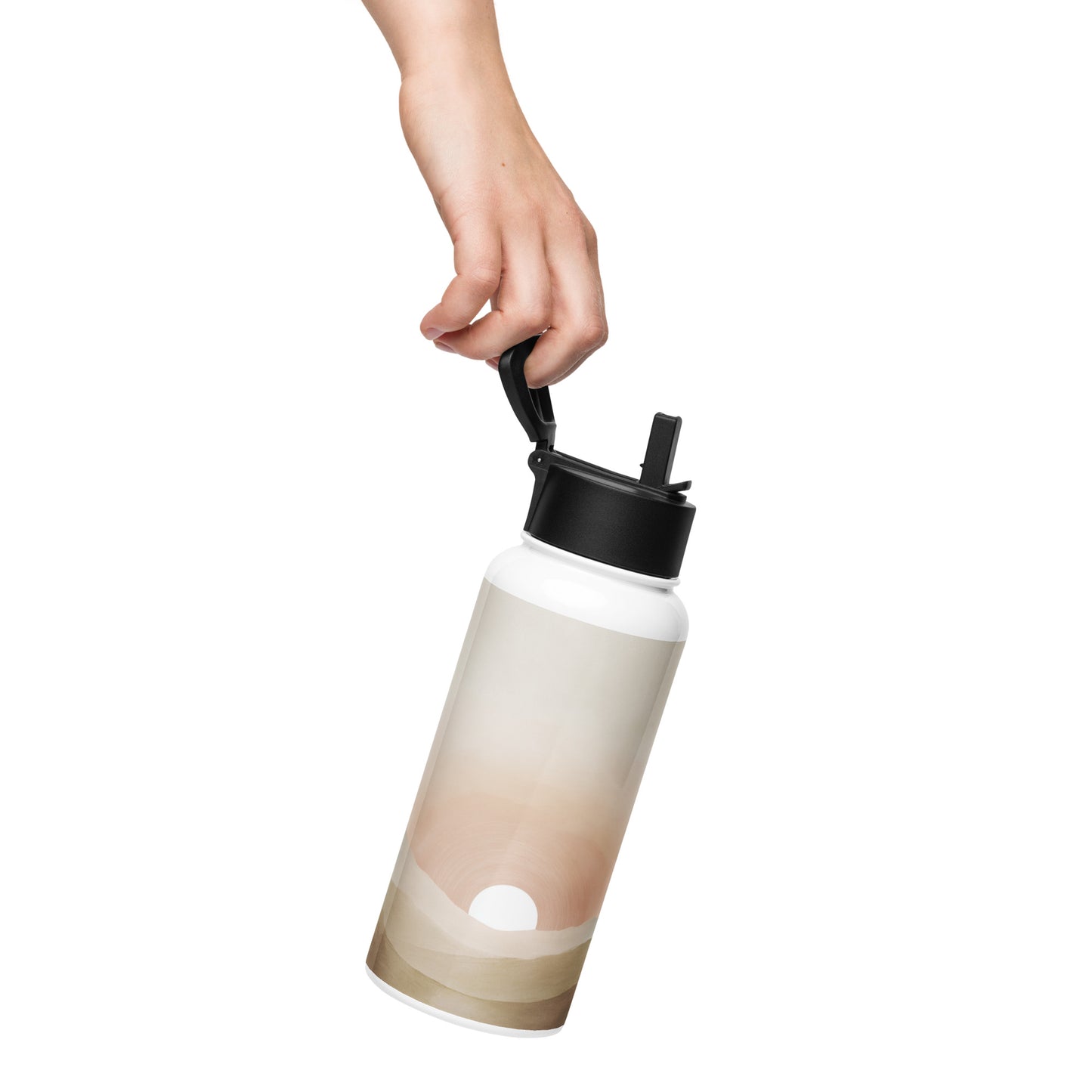 Bouteille isotherme XL avec paille "DESERT SUN" - 950ml