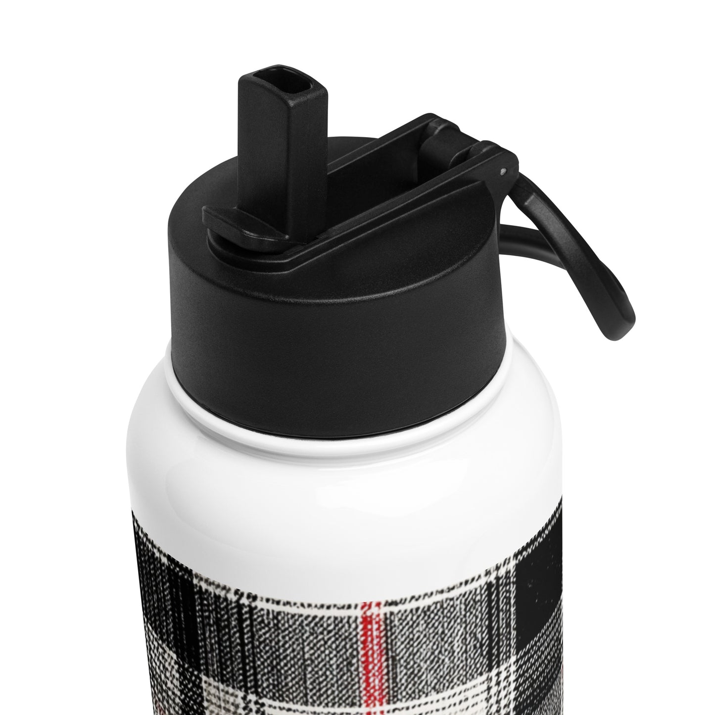 Bouteille isotherme XL avec paille "TARTAN" - 950ml