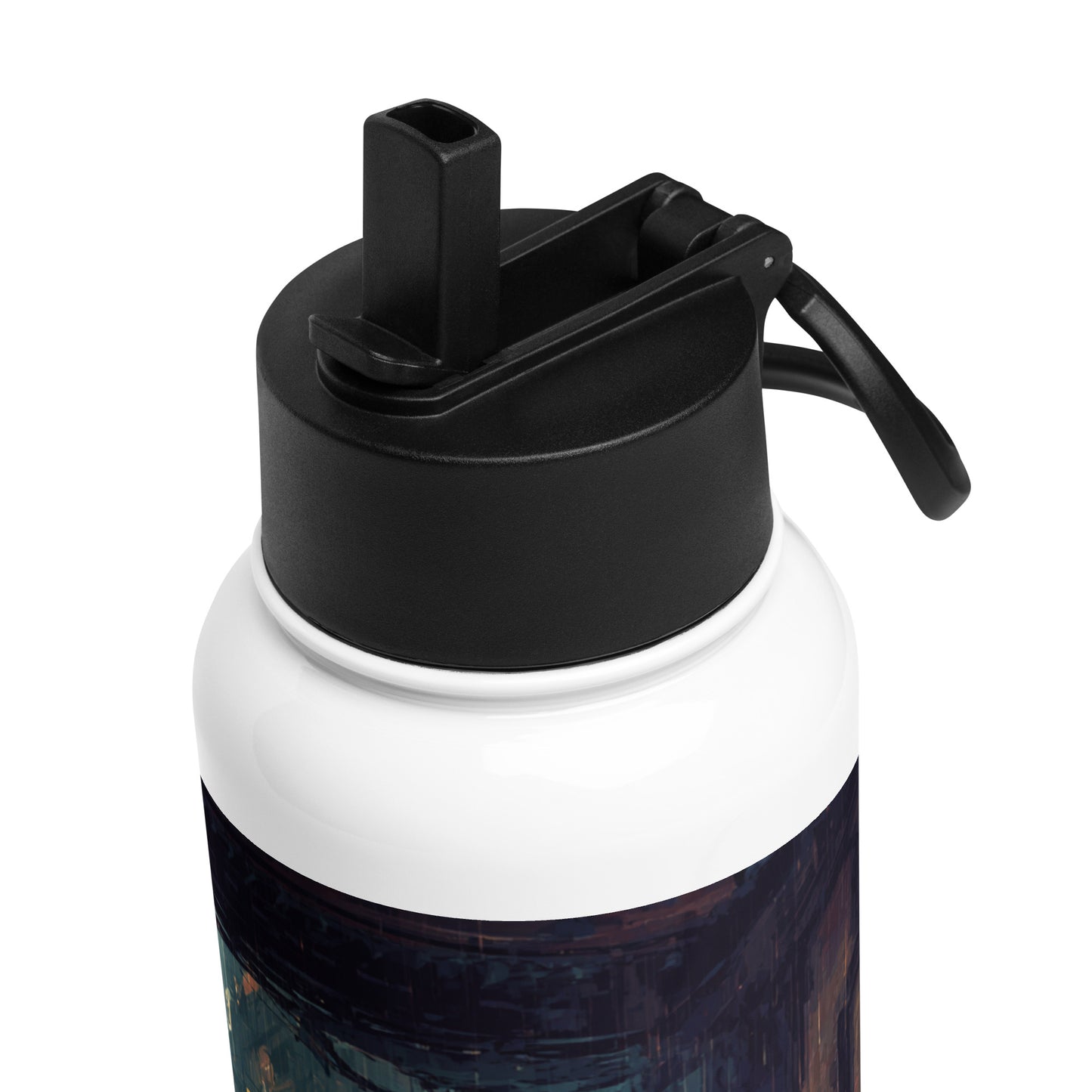 Bouteille isotherme XL avec paille "TOKYO NIGHT" - 950ml