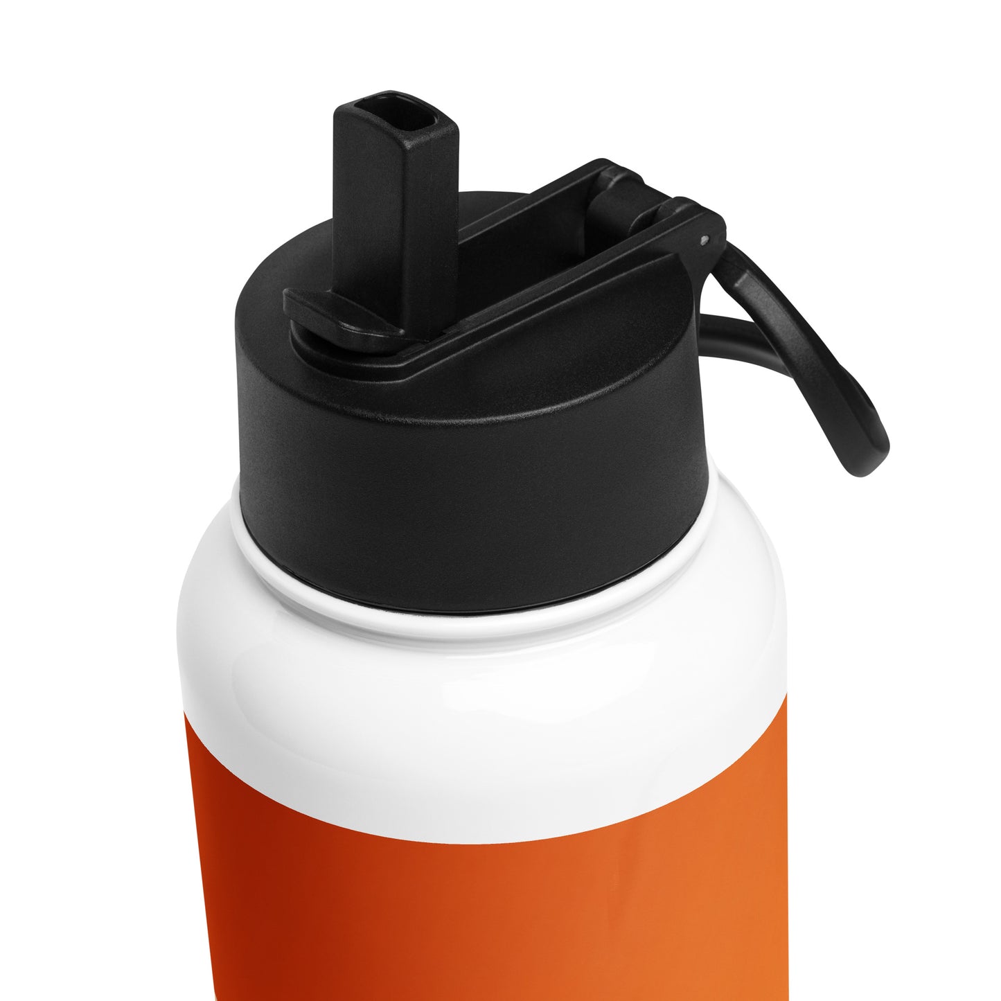 Bouteille isotherme XL avec paille "ORANGE" - 950ml